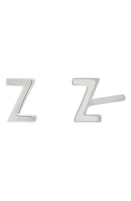 BYCHARI Initial Stud Earrings in 14K Gold-Z at Nordstrom