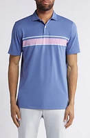 Peter Millar Crown Crafted Ledger Performance Jersey Polo Blue Pearl at Nordstrom,