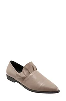 Bueno Burcu Flat in Grey Leather at Nordstrom, Size 10Us