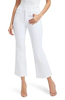 Good American Leg Crop Mini Bootcut Jeans White001 at Nordstrom,