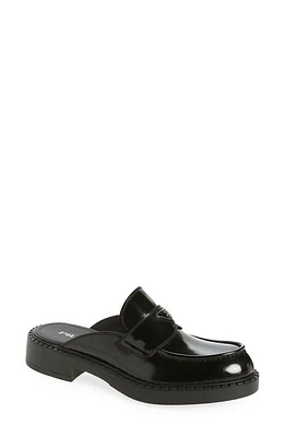 Prada Chocolate Patent Leather Mule Nero at Nordstrom,