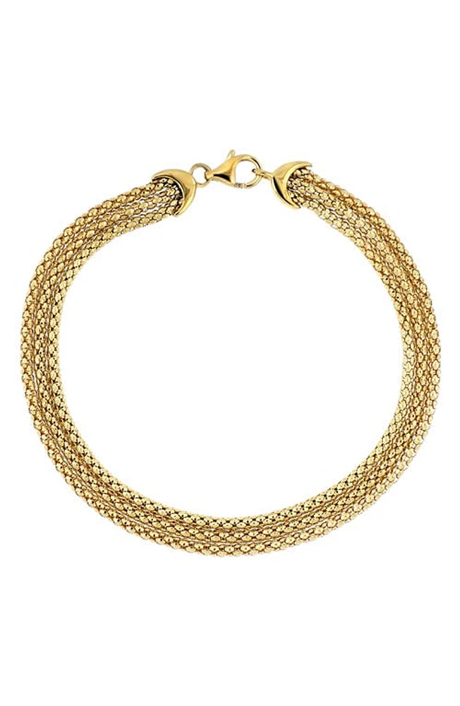 Bony Levy 14K Gold Layered Bracelet in 14K Yellow Gold at Nordstrom, Size 7