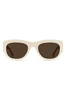 RAEN Lonso 53mm Polarized Rectangular Sunglasses in New Blonde/Vibrant Brown at Nordstrom