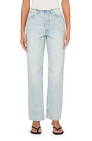 DL1961 Demie Cutoff Waist Ankle Straight Leg Jeans Positano Vintage at Nordstrom,