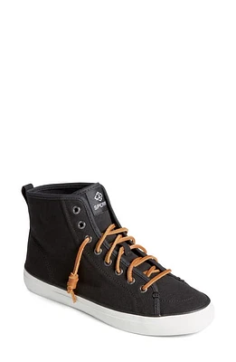 SPERRY TOP-SIDER Crest Seacycled High Top Sneaker in Black at Nordstrom, Size 6.5