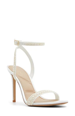 ALDO Perlea Ankle Strap Sandal White at Nordstrom,