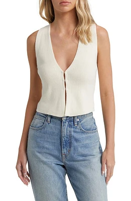 Reformation Myrtle Sleeveless Sweater Horchata at Nordstrom,