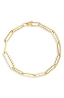 Roberto Coin Thick Paperclip Bracelet in Yellow Gold at Nordstrom, Size 7