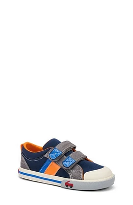 See Kai Run Russell Sneaker Navy/Gray Denim at Nordstrom, M