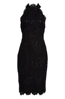 Eliza J Mock Neck Lace Sheath Dress at Nordstrom,