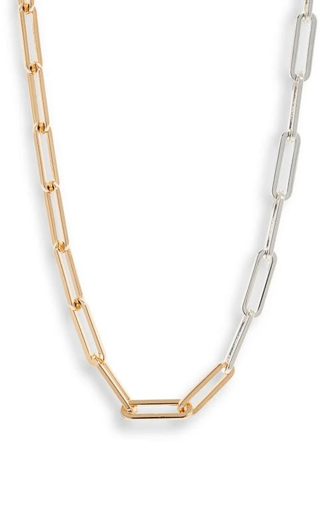 Jenny Bird Andi Paperclip Link Necklace in Two Tone at Nordstrom