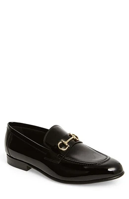 FERRAGAMO Ottone 2 Gancio Bit Loafer Black at Nordstrom,