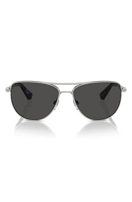 burberry 60mm Pilot Sunglasses in Silver at Nordstrom