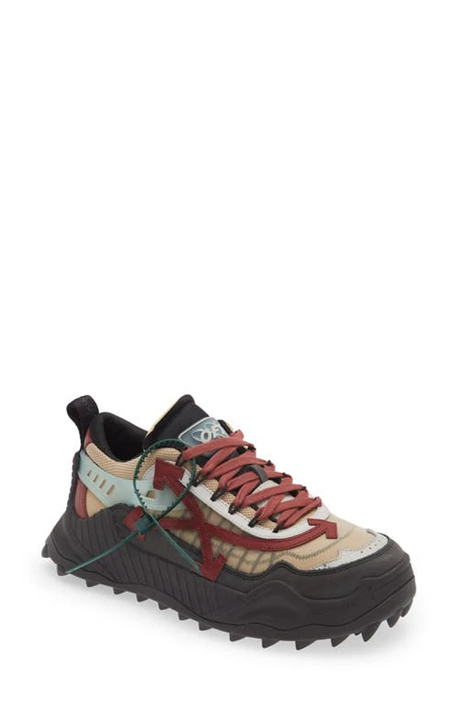 Off-White Odsy-1000 Sneaker in Beige/Black/Burgundy at Nordstrom, Size 10Us