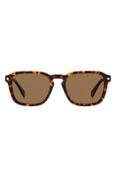 Polaroid 53mm Polarized Rectangular Sunglasses in Havana/Bronze Polarized at Nordstrom