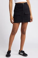 1822 Denim Cargo Skirt Black at Nordstrom,