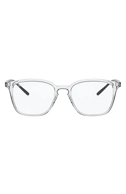 Ray-Ban Unisex 50mm Square Optical Glasses in Transparent at Nordstrom