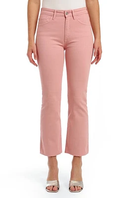 Mavi Jeans Anika High Waist Raw Hem Crop Flare Rose Elegance Flex Blue at Nordstrom, X 27