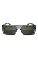 Fifth & Ninth Atlas 54mm Polarized Rectangular Sunglasses in Gray/Olive at Nordstrom