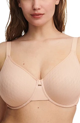 Chantelle Lingerie Smooth Lines Back Smoothing Minimizer Underwire Bra Beige Blush at Nordstrom,