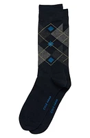 Cole Haan Argyle Dress Socks in Navy at Nordstrom