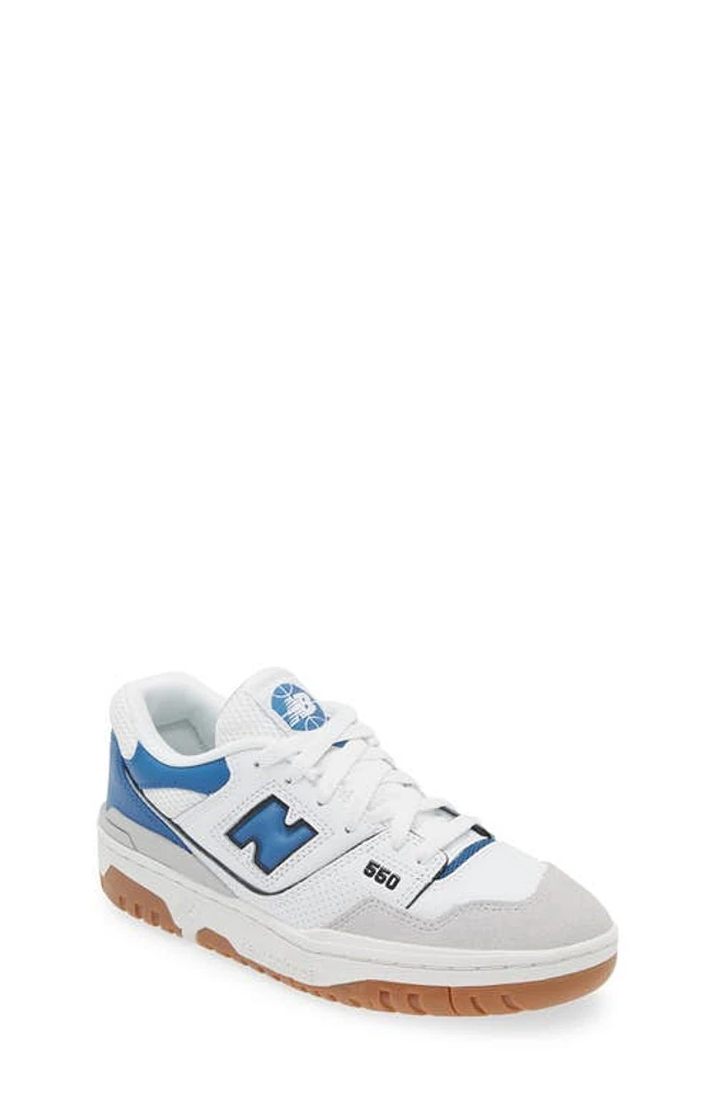 New Balance 550 Basketball Sneaker Brighton Grey/Blue Agate at Nordstrom