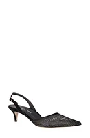 MARION PARKE Classic 45 Slingback Pump Black Glitter at Nordstrom,