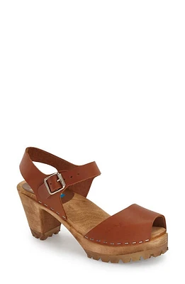 MIA 'Greta' Clog Sandal Leather at Nordstrom,