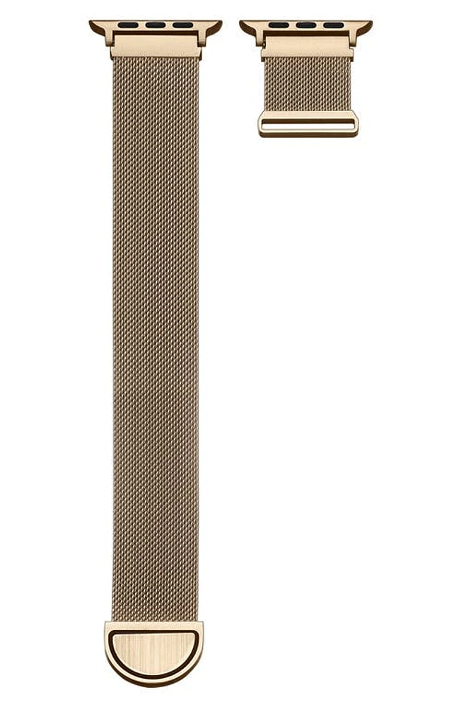 The Posh Tech Infinity Stainless Steel Apple Watch Watchband in New Gold at Nordstrom