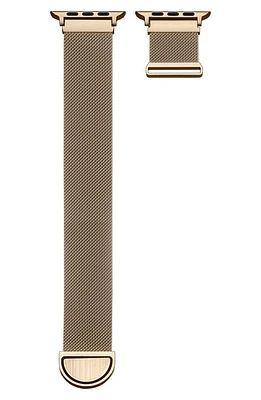 The Posh Tech Infinity Stainless Steel Apple Watch Watchband in New Gold at Nordstrom