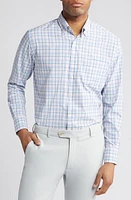 Peter Millar Summer Comfort Performance Poplin Button-Down Shirt Maritime at Nordstrom,