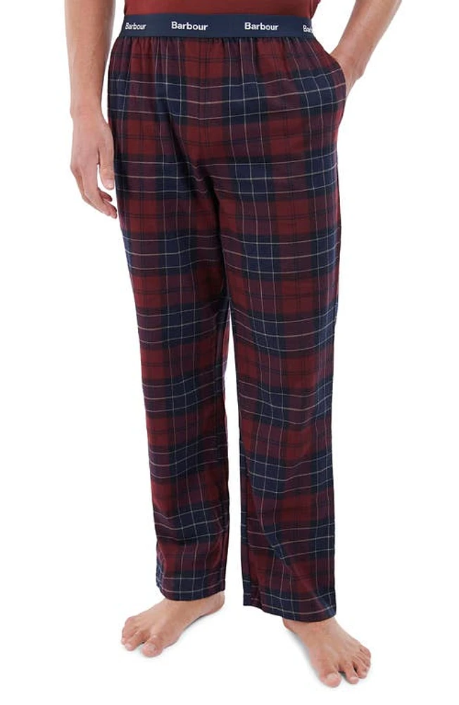 Barbour Glenn Tartan Trousers Cordovan at Nordstrom,