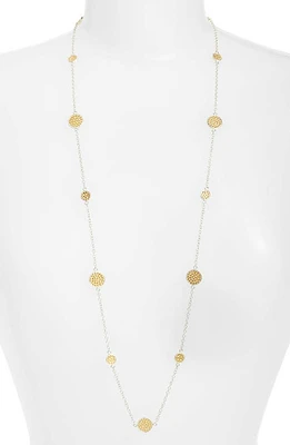 Anna Beck Long Multi Disc Station Necklace in Two Tone at Nordstrom