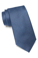 Nordstrom Caldwell Mini Geometric Pattern Silk Tie in Navy at Nordstrom