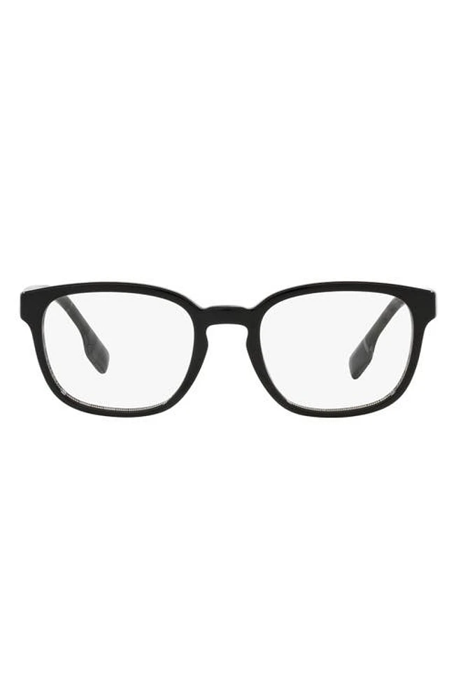 burberry Edison 53mm Square Optical Glasses in Black at Nordstrom