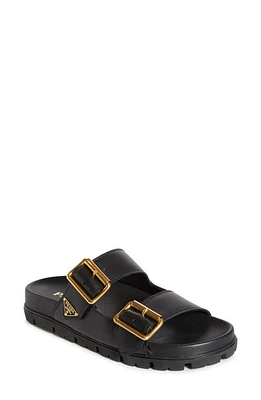 Prada Double Strap Sandal Black at Nordstrom,