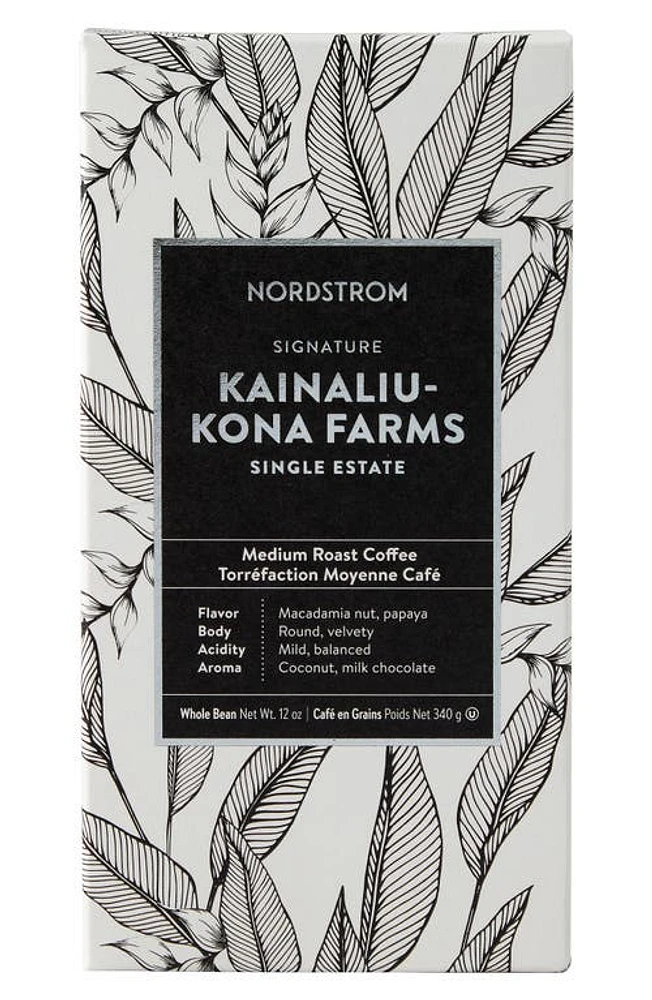 Nordstrom Signature Kainaliu Kona Farms 100% Kona Whole Bean Coffee in Brown at Nordstrom