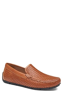 Johnston & Murphy Baldin Woven Moc Toe Driving Shoe Tan Sheepskin at Nordstrom,