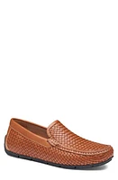 Johnston & Murphy Baldin Woven Moc Toe Driving Shoe Tan Sheepskin at Nordstrom,