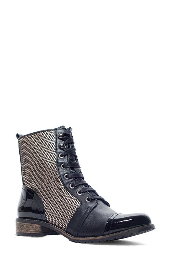 Unity in Diversity Liberty Elektra Lace-Up Boot in Paint It Black at Nordstrom, Size 7.5Us