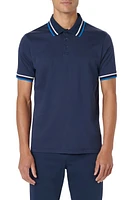 Bugatchi Tipped Short Sleeve Cotton Polo at Nordstrom,