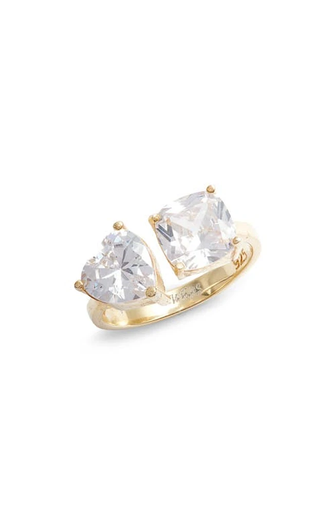 SHYMI Two Stone Cubic Zirconia Ring in Gold at Nordstrom