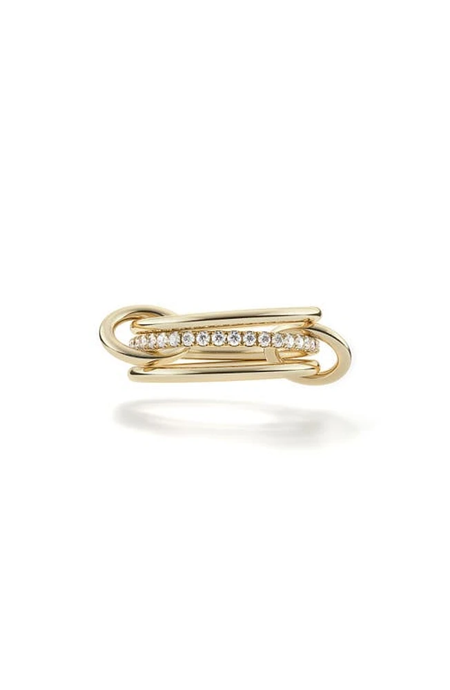 Spinelli Kilcollin Sonny Linked Diamond Rings Yellow Gold/White at Nordstrom,