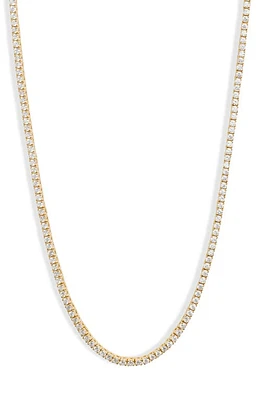 SHYMI Classic Tennis Necklace in Gold/White at Nordstrom, Size 16