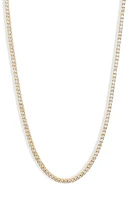 SHYMI Classic Tennis Necklace in Gold/White at Nordstrom, Size 16