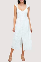 Lost + Wander Sundrenched Floral Cotton Embroidery Midi Dress White at Nordstrom,