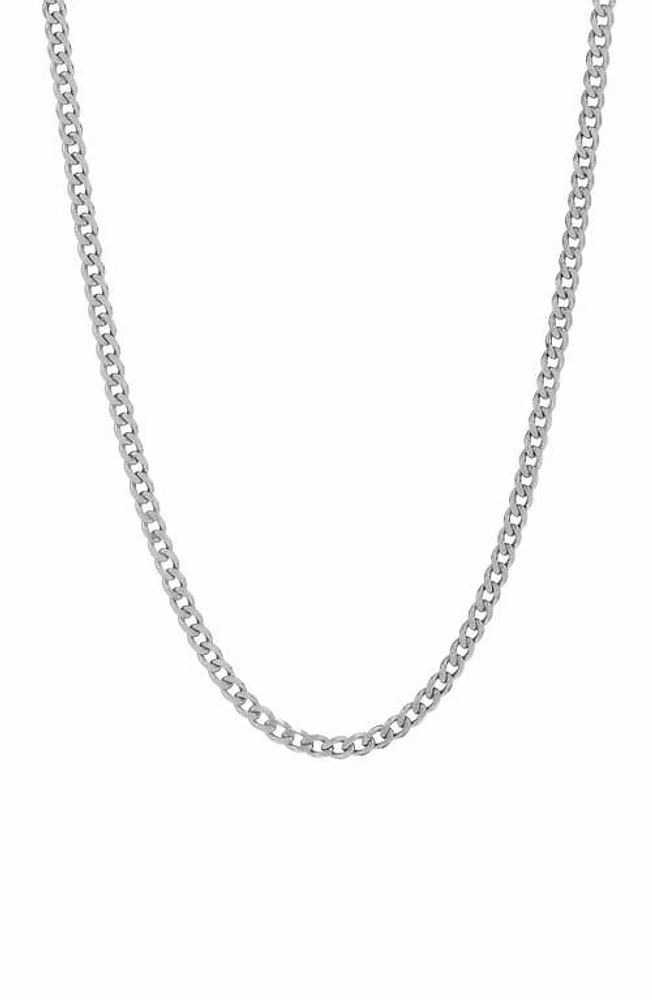 Degs & Sal Men's Sterling Silver Cuban Chain Necklace at Nordstrom