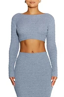 Naked Wardrobe Stripe Knit Crop Top at Nordstrom,