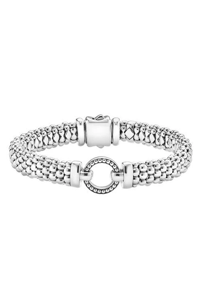 LAGOS 'Enso' Caviar Rope Bracelet in Silver at Nordstrom