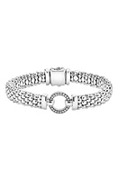 LAGOS 'Enso' Caviar Rope Bracelet in Silver at Nordstrom